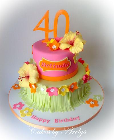 Hawaiian Tropical cake  - Cake by Cakes by Arelys