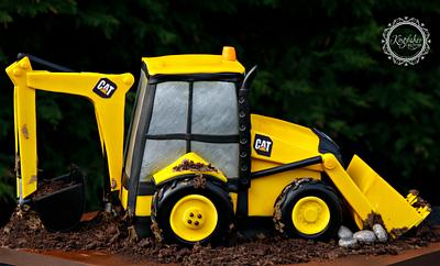 Caterpillar Construction Vehicle - Cake by kingfisher