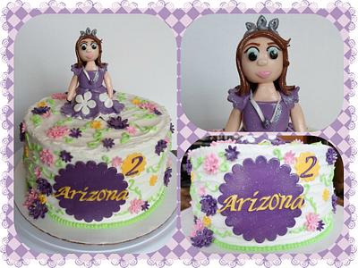 Sofia the First - Cake by Amy'z Cakez & Sweetz