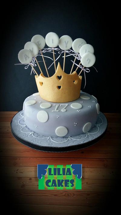 Dots Cake for a Princess - Cake by LiliaCakes