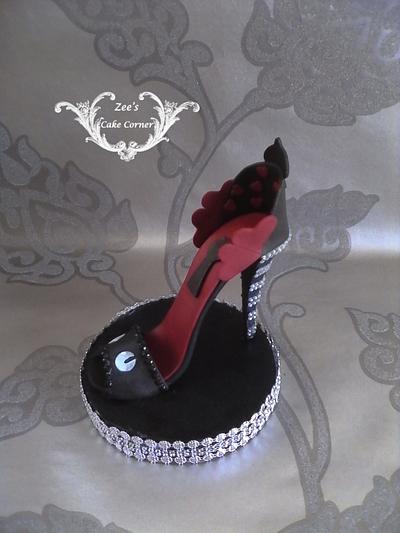 Alice in Wonderland High Heel Sugar Shoe  - Cake by Zaafirah Adams  - Zee's Cake Corner 