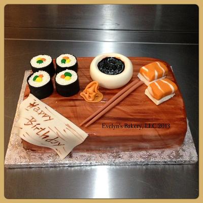 Sushi time - Cake by Evelyn Vargas