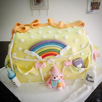 Diaper bag cake - Cake by Mishmash