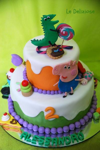 George & dinosaur - Cake by LeDeliziose