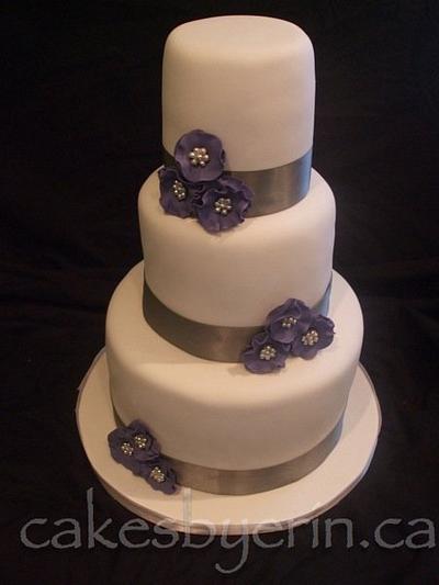 25th Wedding Anniversary Cake - Cake by erinCA