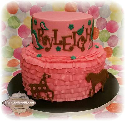 paisley horses - Cake by bconfections