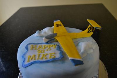 Air Force Glider cake  - Cake by Cakesbylala