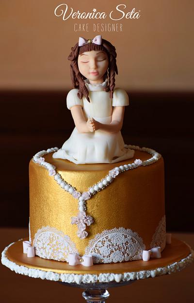 Martina's First Communion  - Cake by Veronica Seta