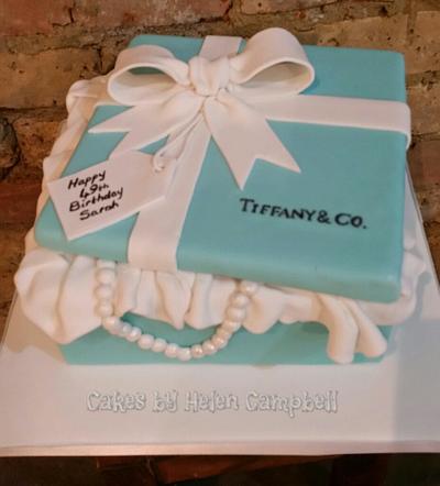 Tiffany Box - Cake by Helen Campbell