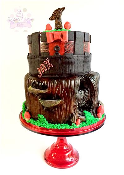Lumberjack 1st Birthday - Cake by Sabrina - White's Custom Cakes 