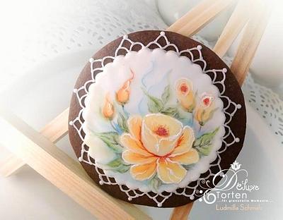 Hand painted Cookie - Cake by Ludmilla Gruslak