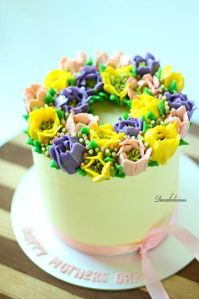 Tulips for a mother! - Cake by Deepa Shiva - Deecakelicious