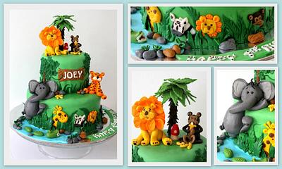 Jungle themed birthday cake - Cake by Supraja shammil