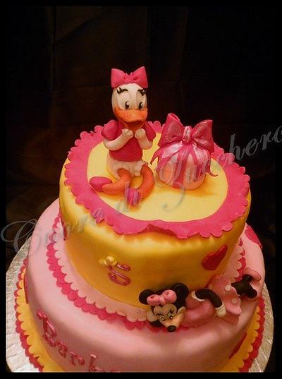 Minnie & Duffy Duck cake - Cake by Nicoletta Pallozzi