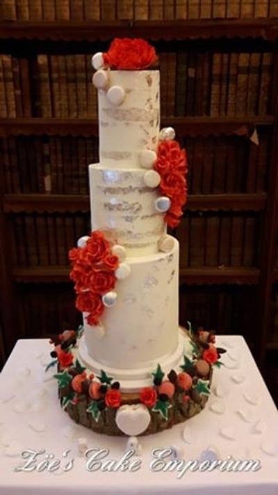 Christmas Wedding Cake - Cake by ZoesCakeEmporium