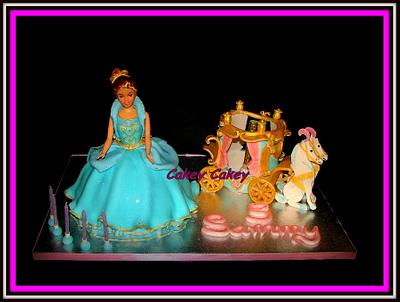 Princess birthday cake - Cake by CakeyCakey