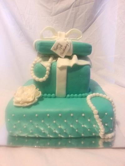 Tiffany box cake - Cake by cakesbylaurapalmer