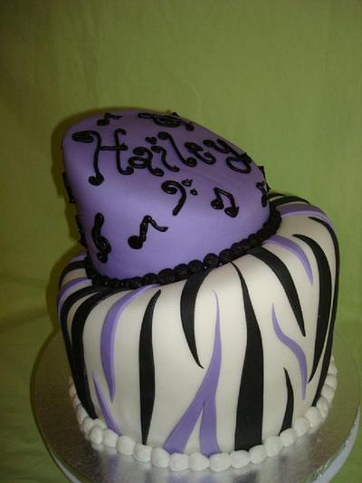 Musical topsy turvy cake - Cake by Nessa Dixon