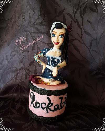 Rockabilly Girl  - Cake by Effi's Cakes & Bakes 