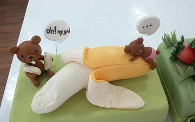 banana bears - Cake by fantasticake by mihyun