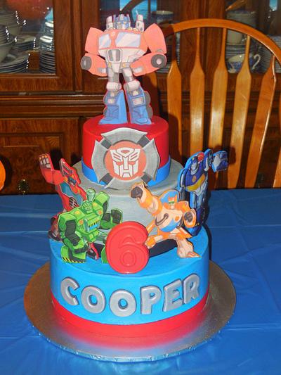 Rescue Bot 6th Birthday Cake - Cake by DaniellesSweetSide