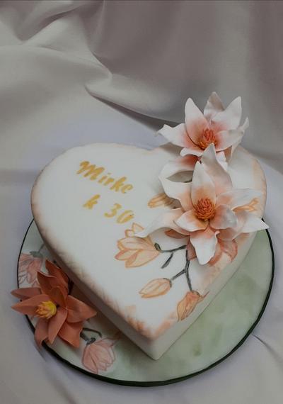 birthday with magnolias - Cake by Kaliss