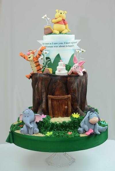 Winnie the Pooh Wedding Cake - Cake by Sugarpixy