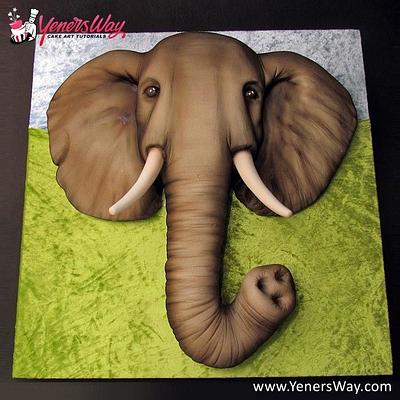 3D Elephant Cake - Cake by Serdar Yener | Yeners Way - Cake Art Tutorials