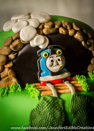 Thomas the Tank Engine Cake - Cake by Jennifer's Edible Creations