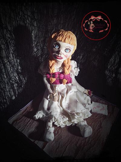 ANNABELLE [ the conjuring doll] - Cake by Agatha Rogowska ( Cakefield Avenue)
