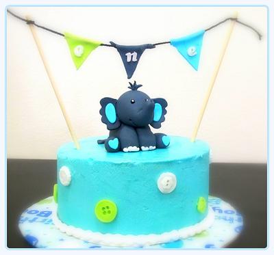 Baby Elephant - Cake by Teena