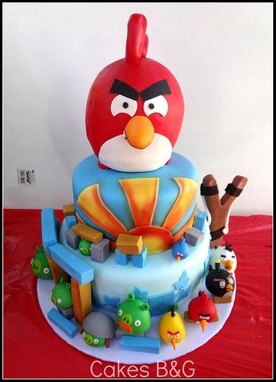 Angry Birds Cake - Cake by Laura Barajas 