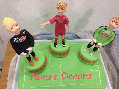 Football players - Cake by Flora e Decora