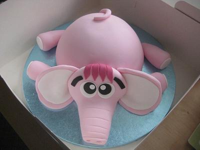 Pink Elephant - Cake by Jodie Innes