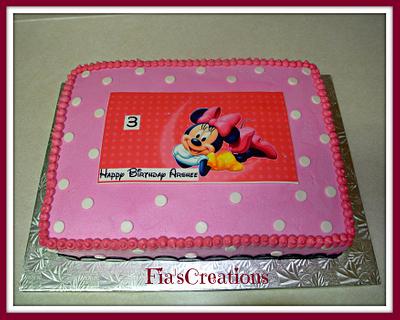 Minnie Mouse  - Cake by FiasCreations