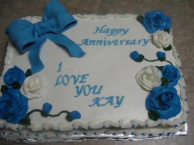 Anniversary cake for a friend - Cake by cher45