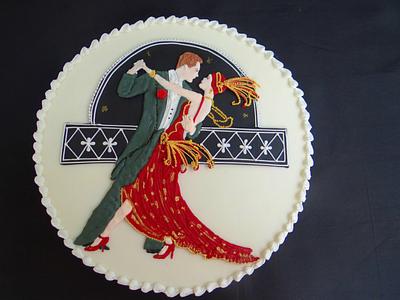 1st anniversary cake in Royal icing - Cake by Prachi Dhabaldeb