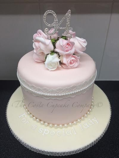 Classic cake for an older lady  - Cake by Costa Cupcake Company