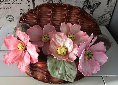 Basket with flowers - Cake by Doroty
