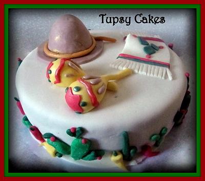 fiesta mexicana cake and cupcakes - Cake by tupsy cakes