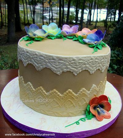 Pansy & Lace - Cake by Cakes ROCK!!!  
