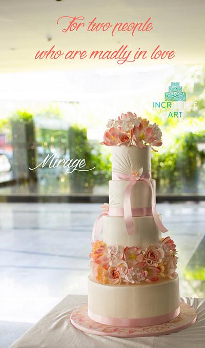 Mirage- Tall Wedding cake - Cake by Rumana Jaseel