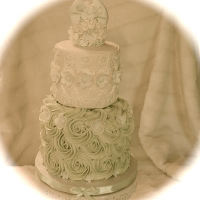 Pretty in Green and Lace - Cake by Nancy T W.