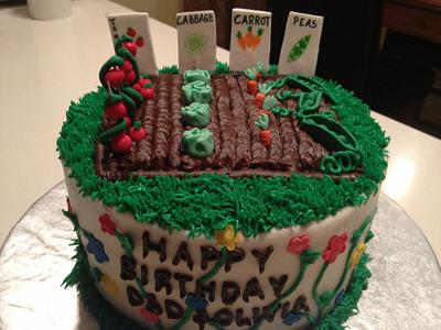 Birthday Garden - Cake by Cakebuddies