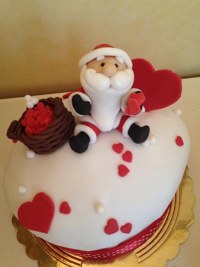 Santa Claus in love - Cake by Nennescake