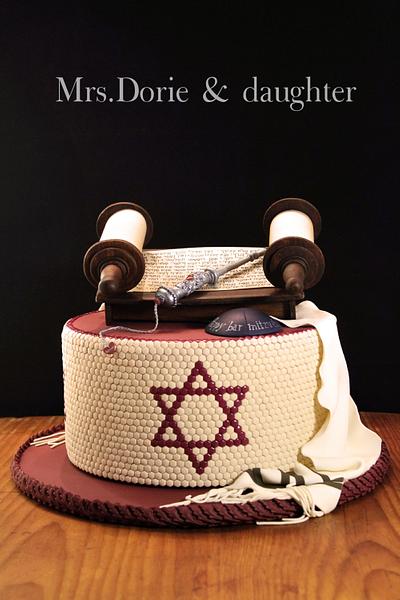 Bar mitzvah mosaic cake - Cake by Mrs.Dory & daughter by Ruth