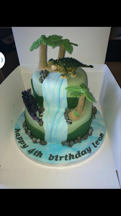 Dino Land - Cake by Blush Cakery