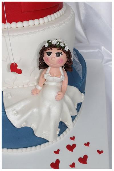 Little Pregnant Bride! - Cake by Karen Dodenbier