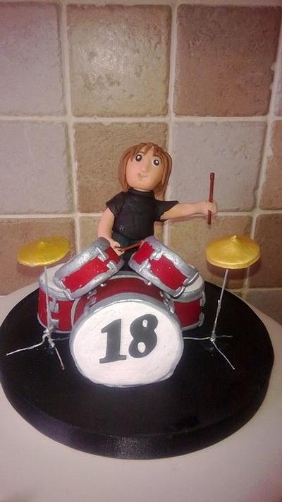 Drumkit & Drummer - Cake by Steph Owen