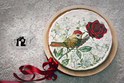 "The Nightingale and the Rose" Cookie - Cake by Daniel Diéguez